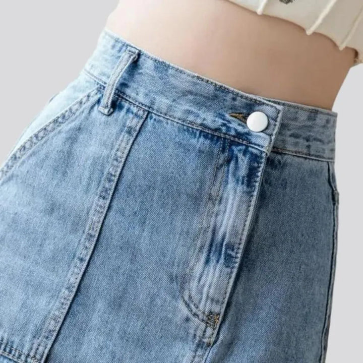 90s midi denim skirt
 for ladies