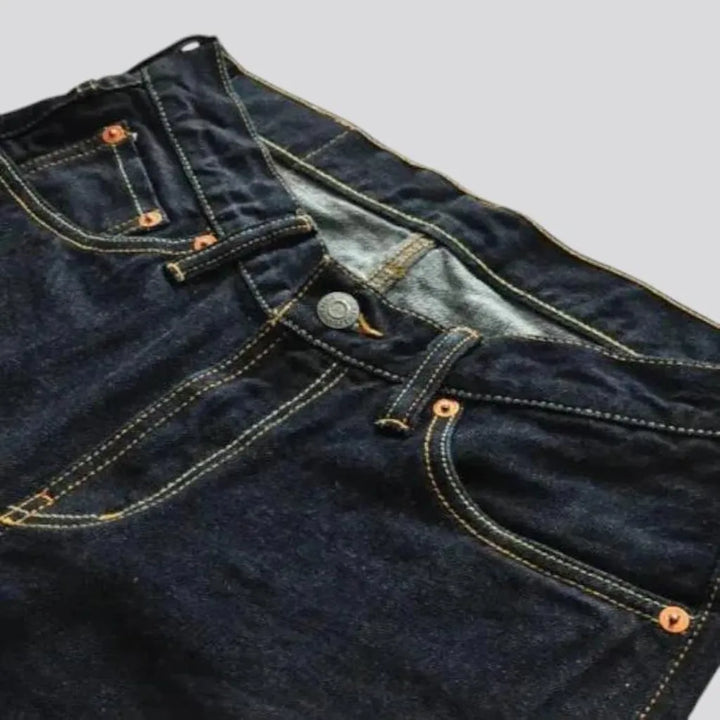 Casual men's denim shorts