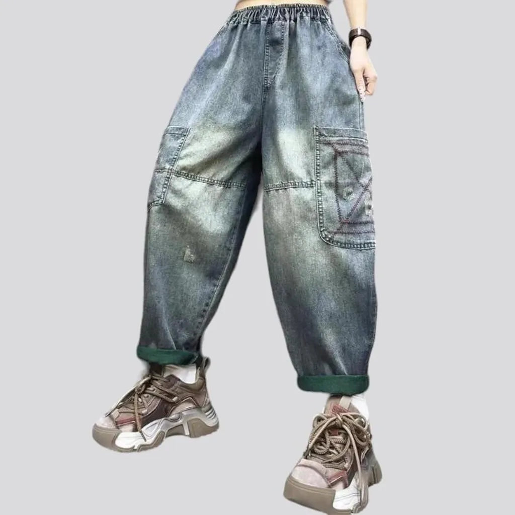 Fashion jeans pants for ladies