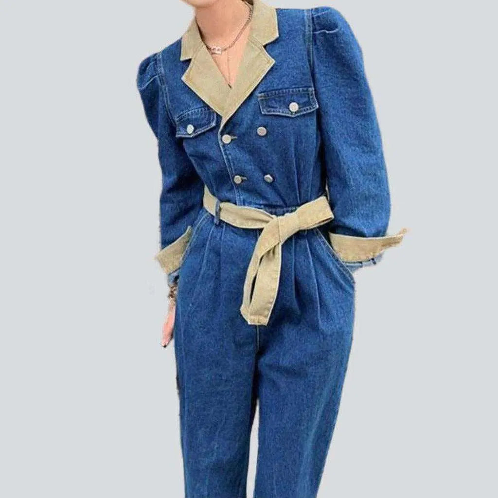 Women's classic jean jumpsuit