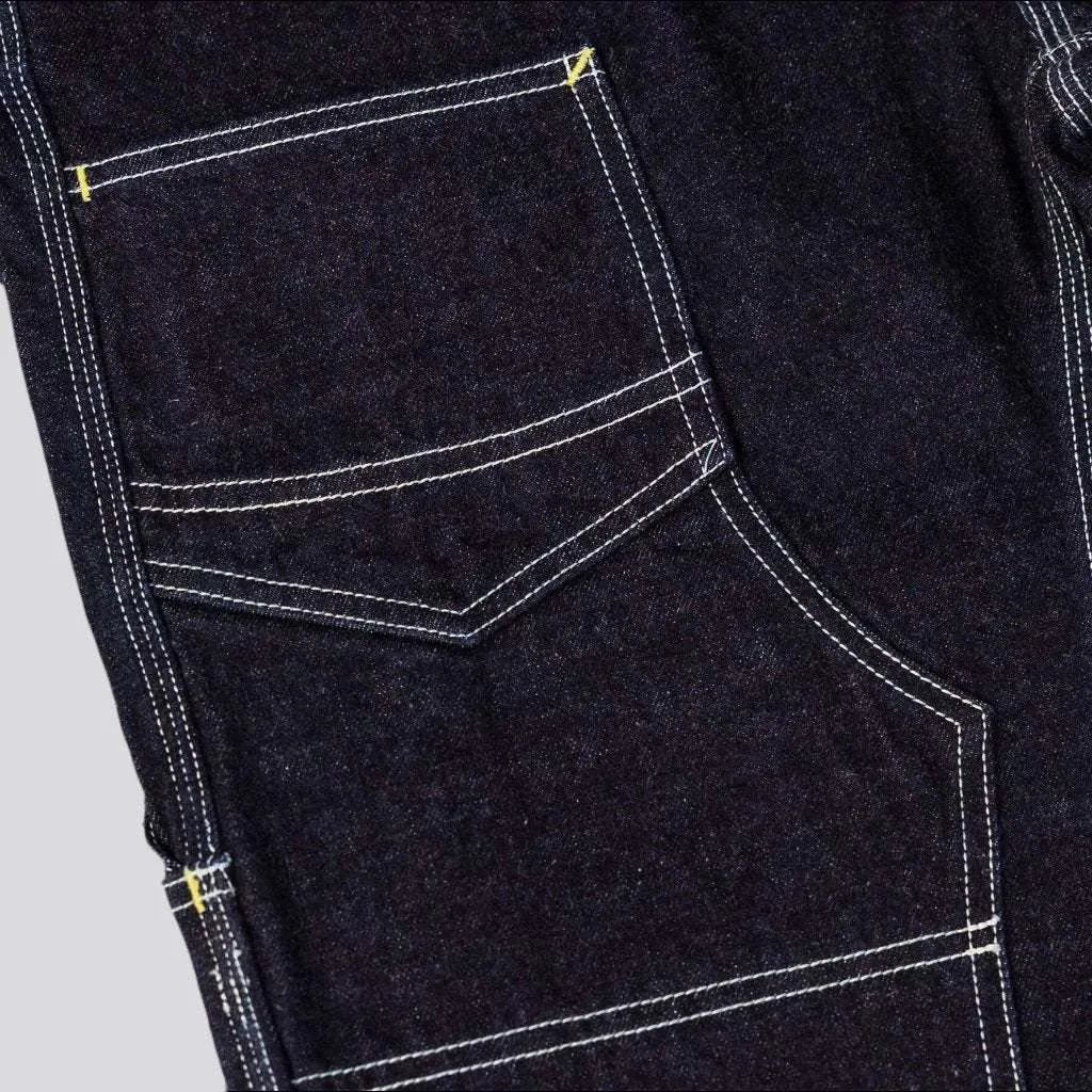 Workwear high-waist jeans
 for men