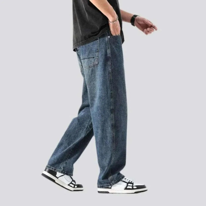 Mid-waist men's vintage jeans