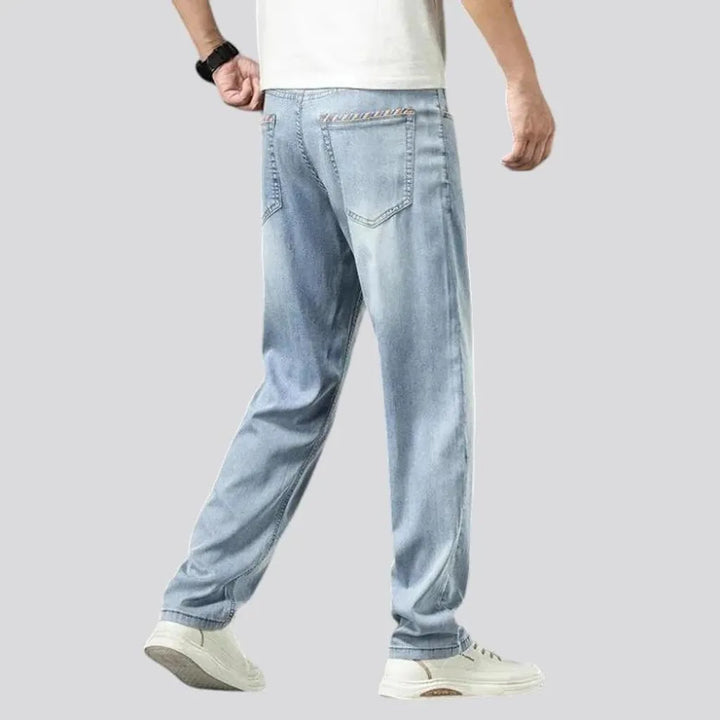 Striped-coin-pocket 90s jeans for men