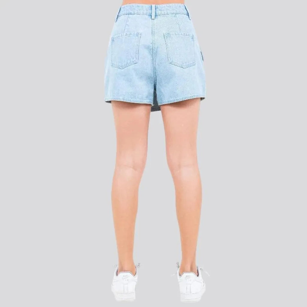 Chic and stylish denim skort