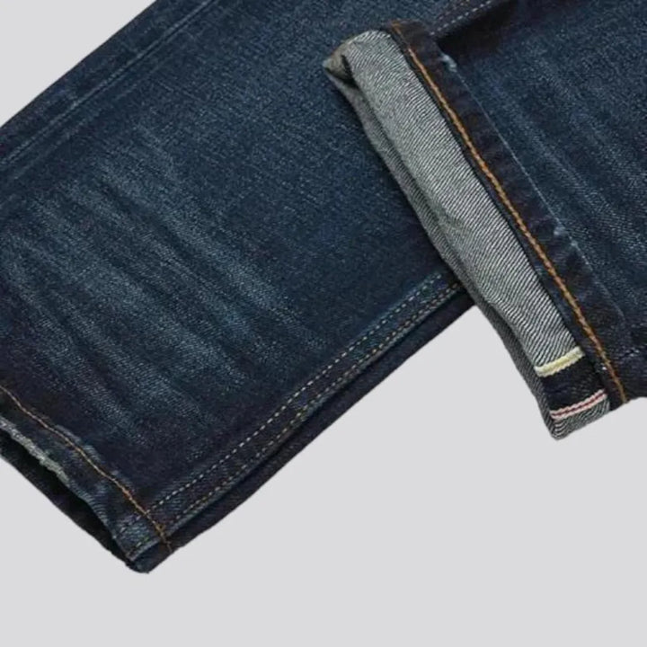 High-waist 16oz selvedge jeans
 for men