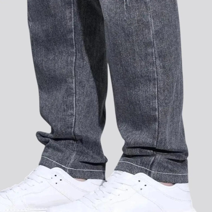 Slim fit dark jeans for men