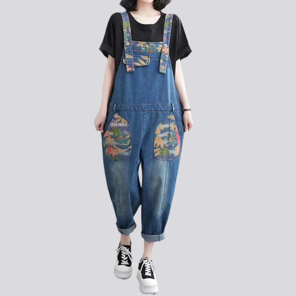 Y2k women's sanded jeans overall