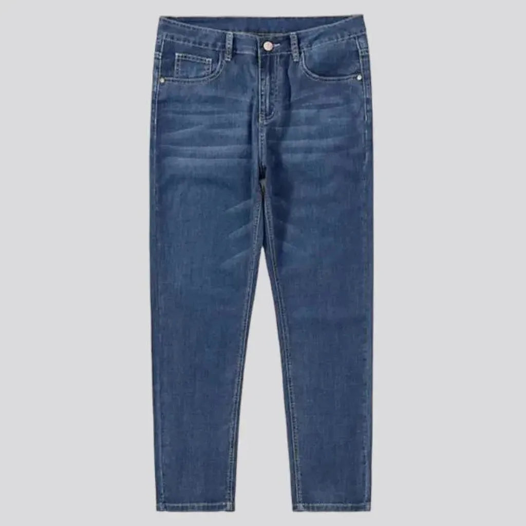 High-waist men's lyocell jeans