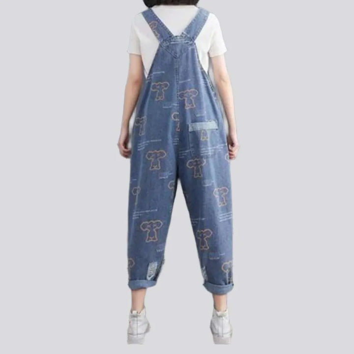 Light wash jeans jumpsuit