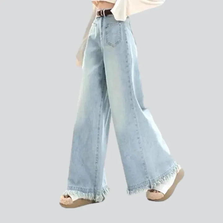 High-waist flared jeans
 for women