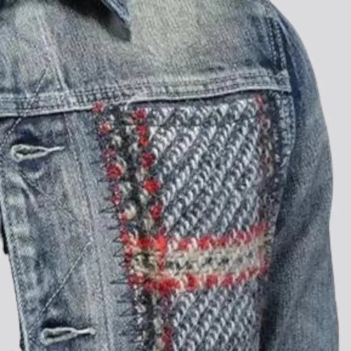 Thin street men's jean jacket