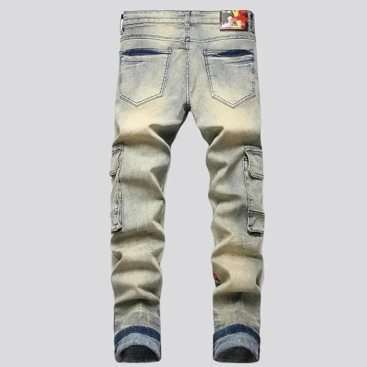 Retro men's tight jeans