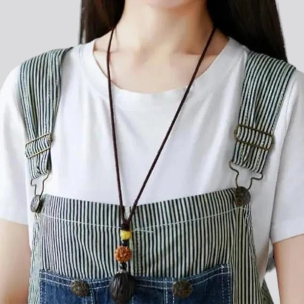 Stylish baggy denim dungaree for women