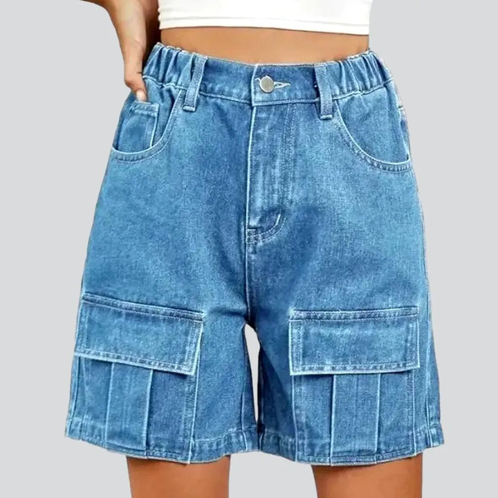 Cargo women's jean shorts