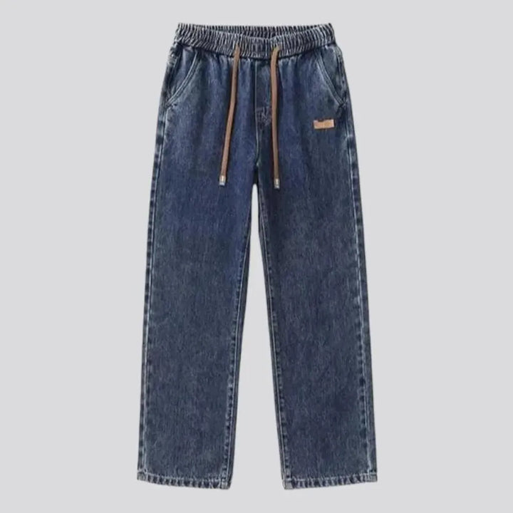 High men's waisted jeans