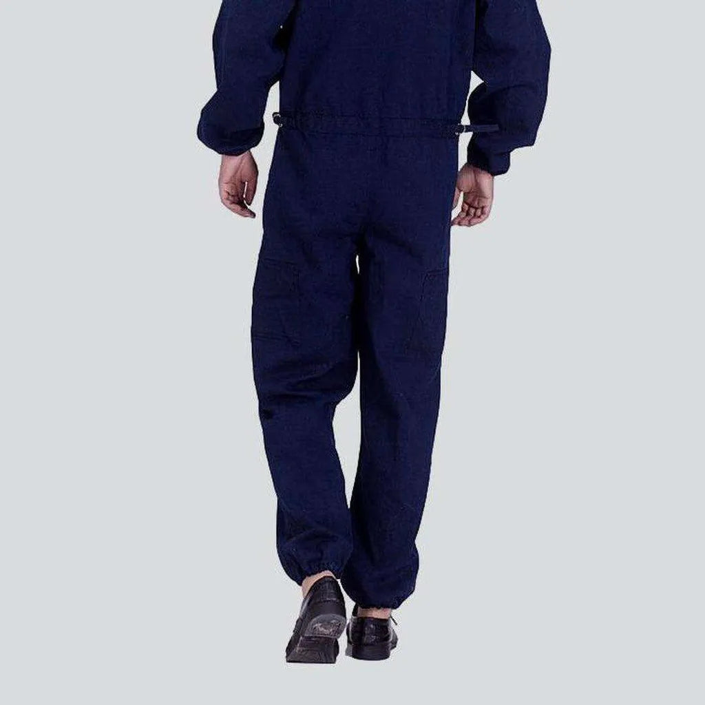 Baggy men's jean jumpsuit