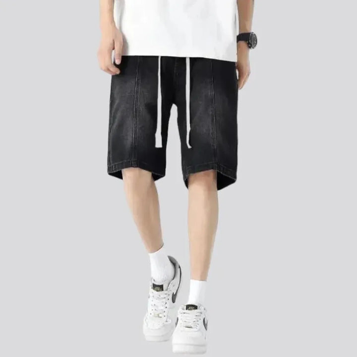 Fashion high-waist men's jean shorts