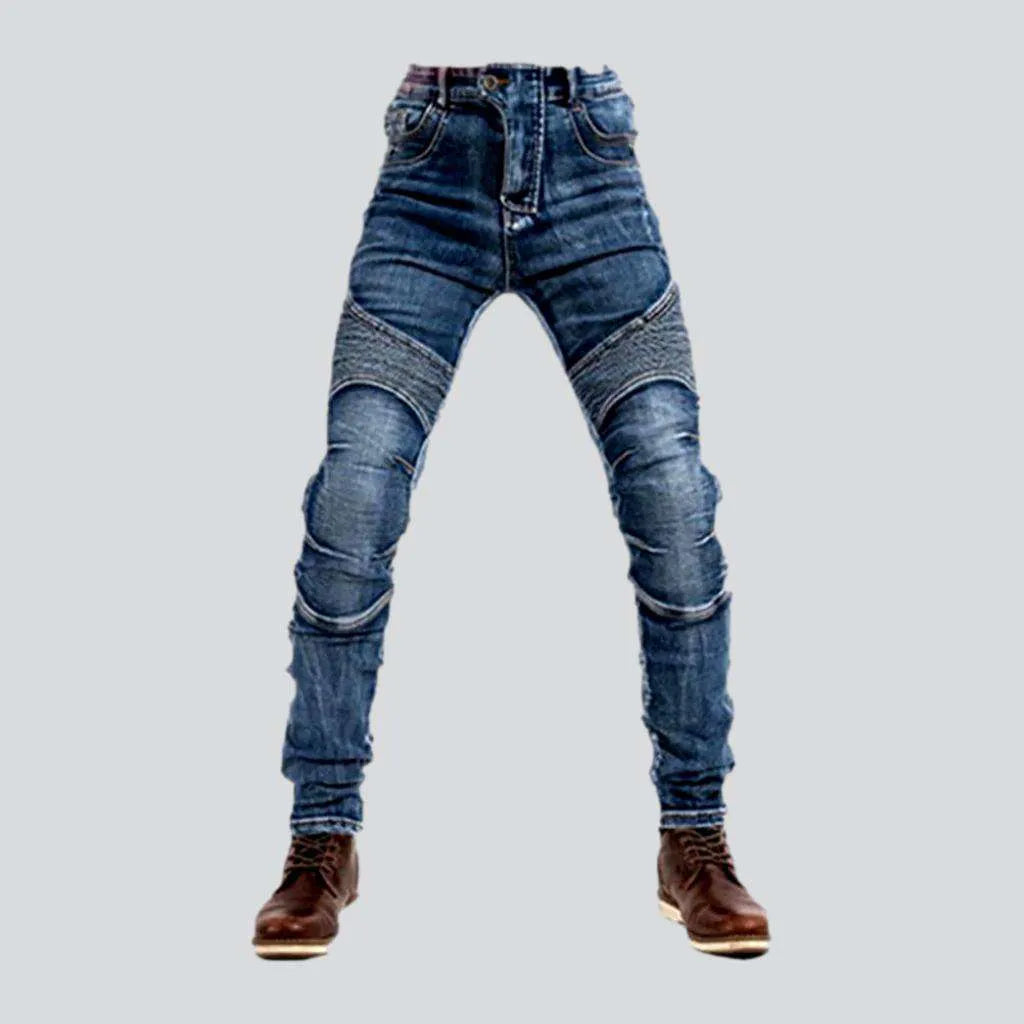 Biker men's vintage jeans