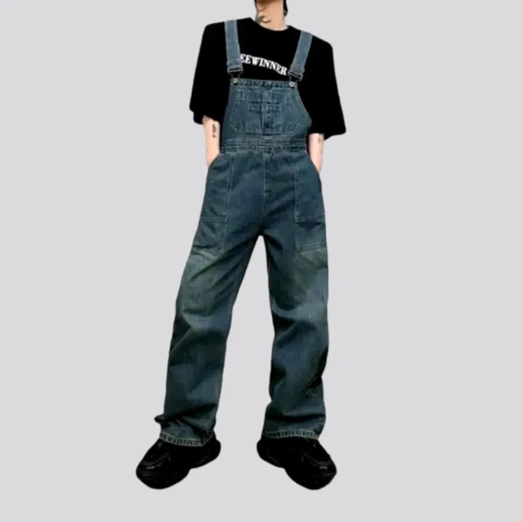 Fashion baggy men's jean dungaree | Jeans4you.shop