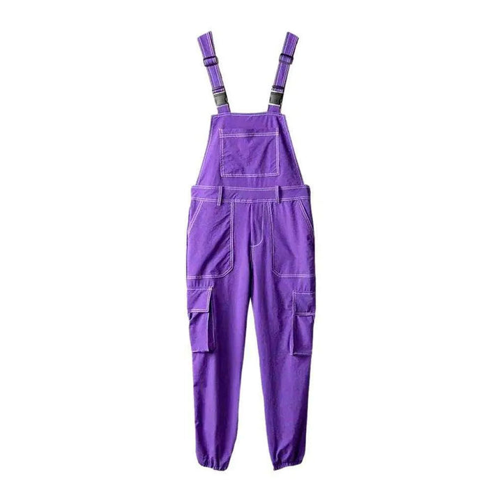 Fashion Denim Dungaree for Men - Violet