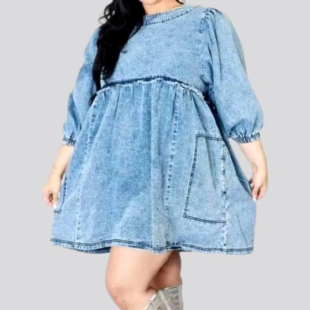 Fashion half-sleeve jeans dress | Jeans4you.shop