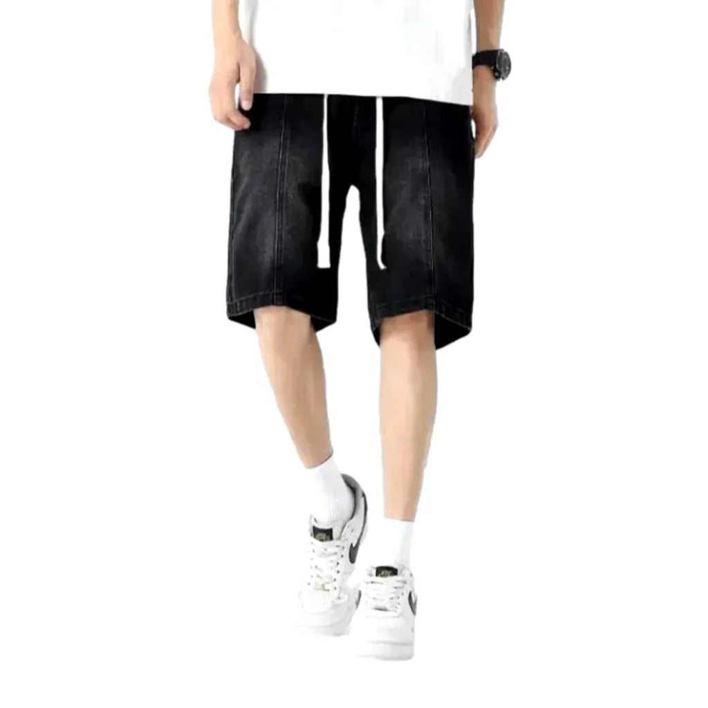 Fashion high-waist men's jean shorts