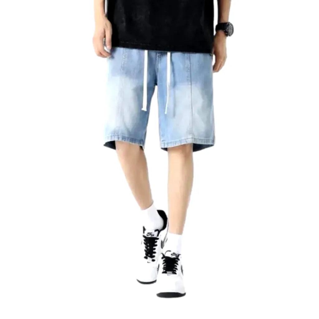 Fashion high-waist men's jean shorts