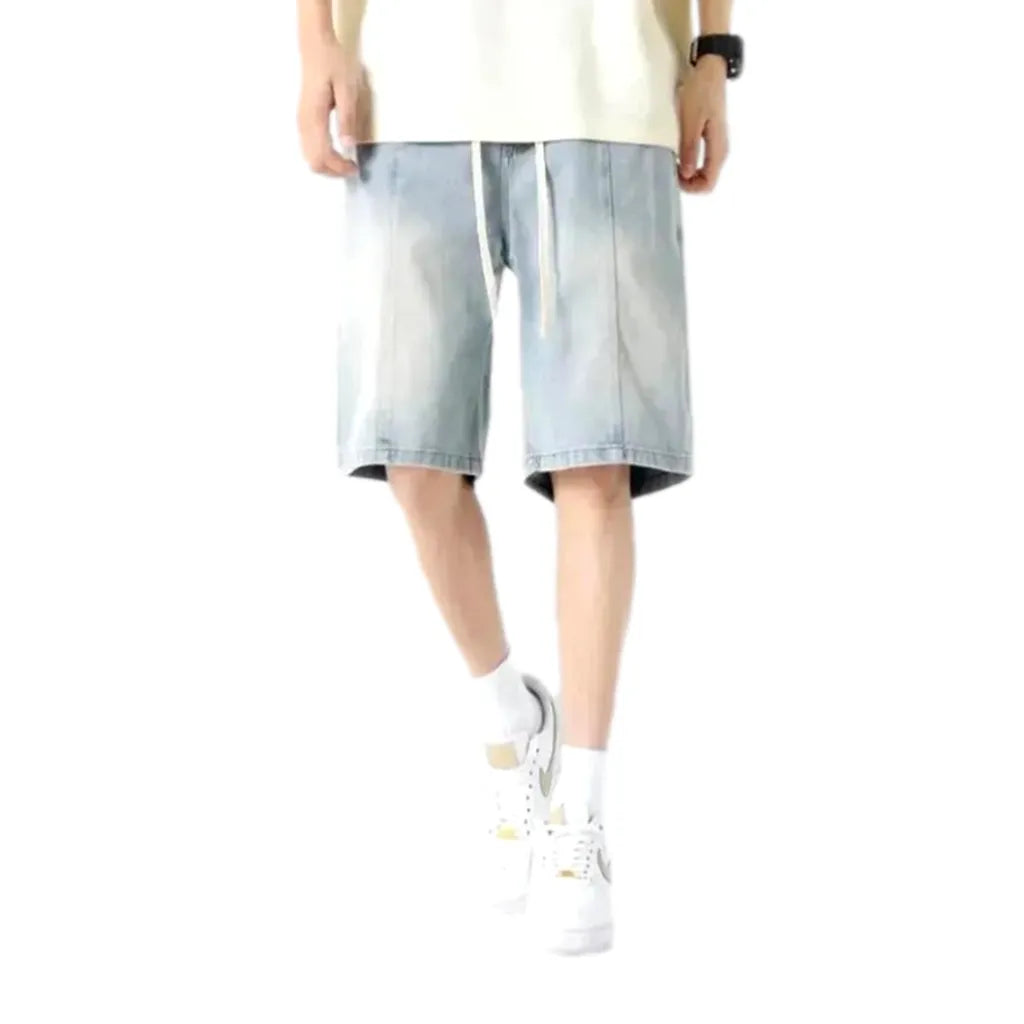 Fashion high-waist men's jean shorts