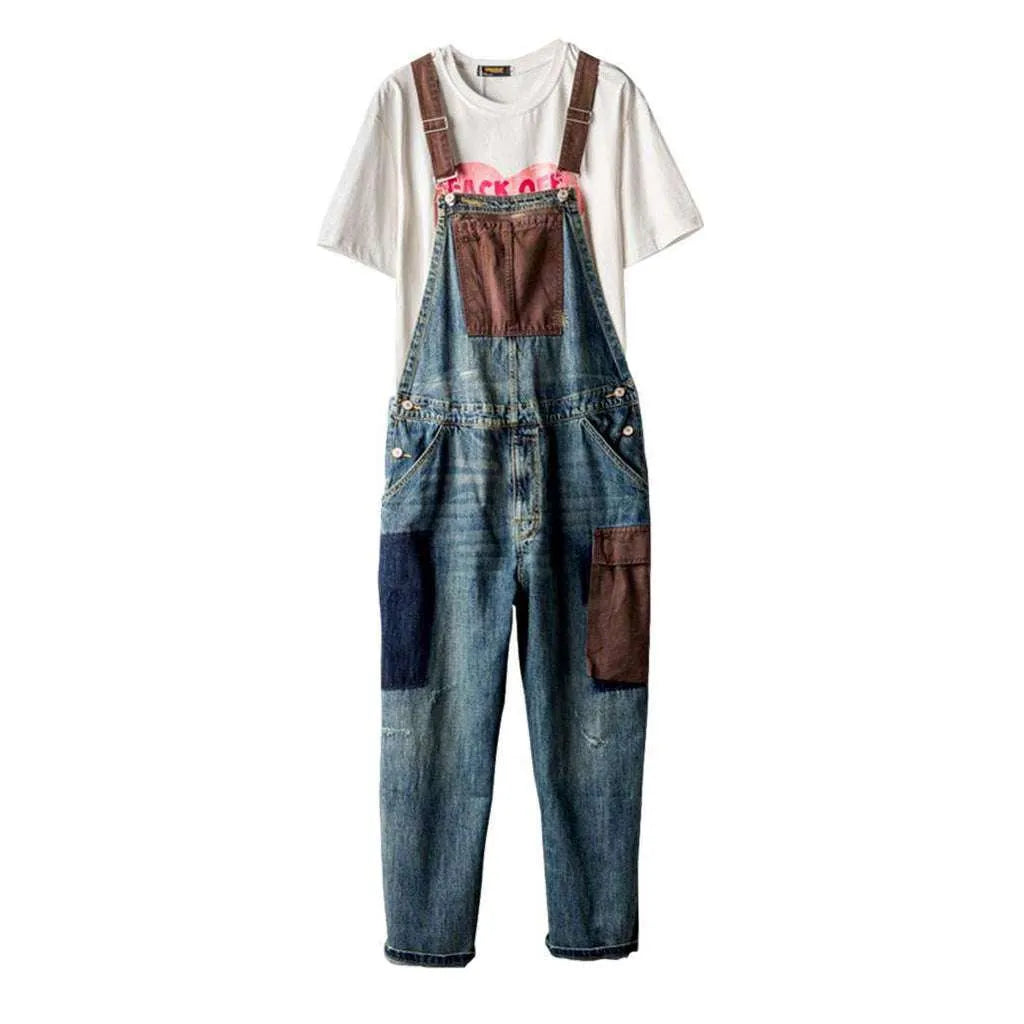 Fashion Men's Jean Overall - Blue