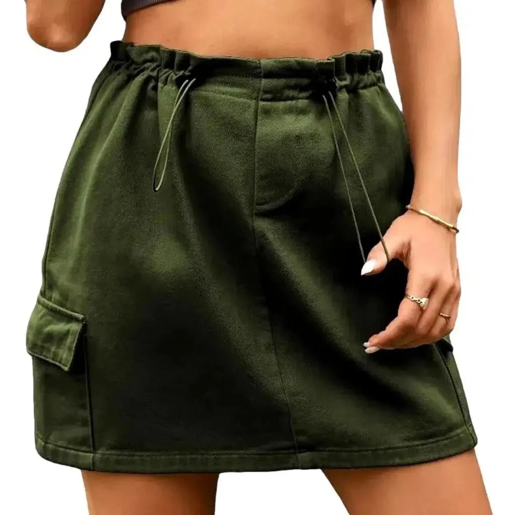 Fashion mini women's jeans skirt