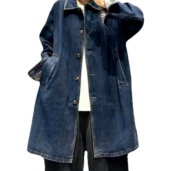 Fashion vintage denim coat for women