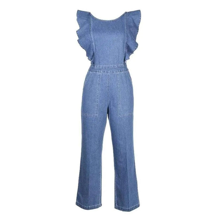 Fashion women's denim jumpsuit