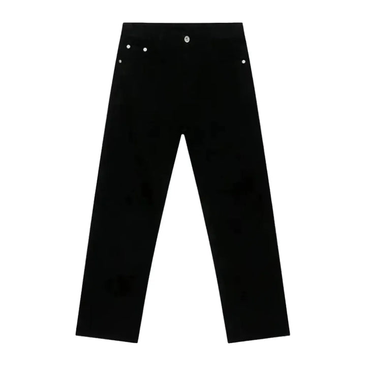 Mid Rise Classic Jeans for Men - Black