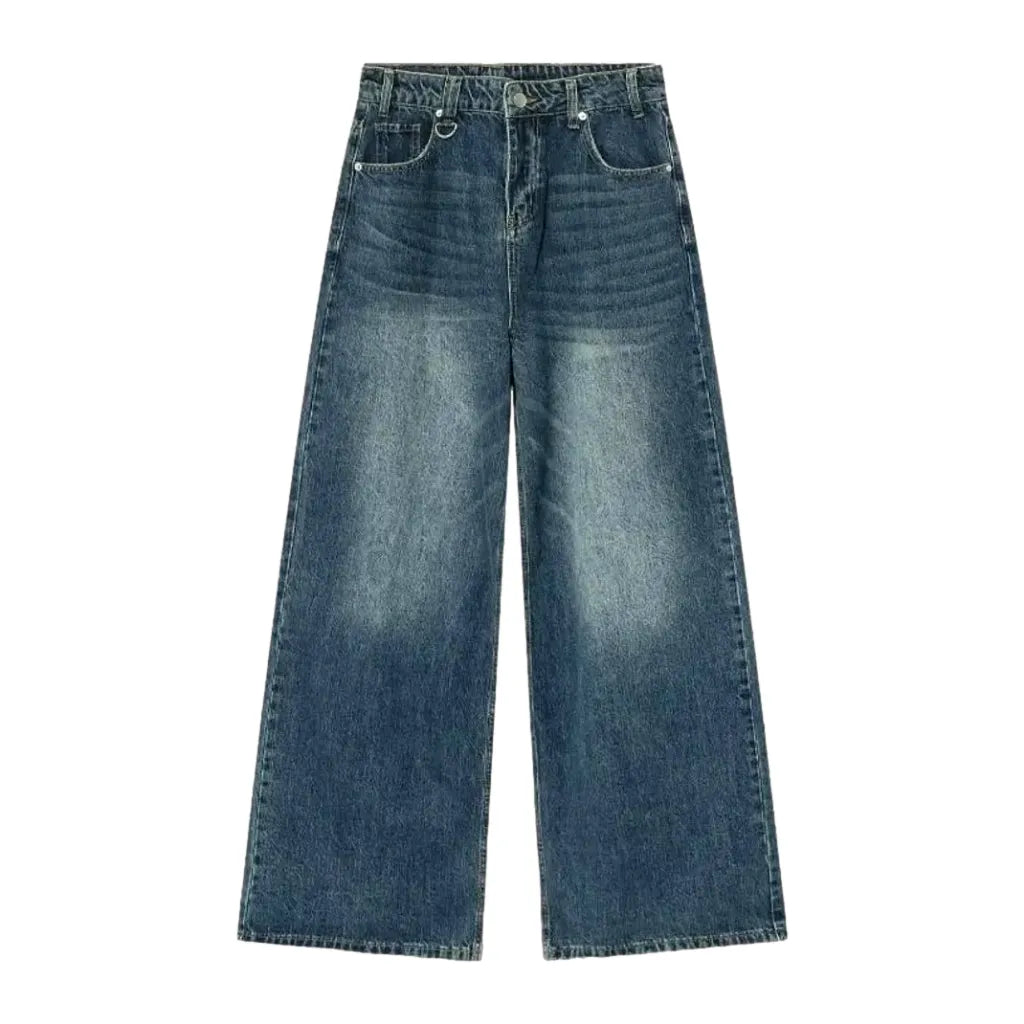 Ground men's stonewashed jeans