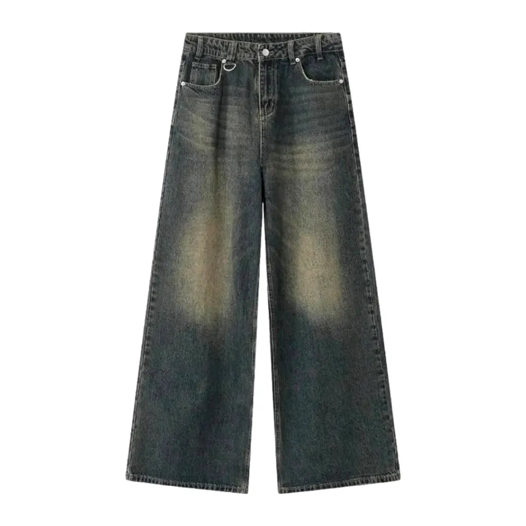 Ground men's stonewashed jeans