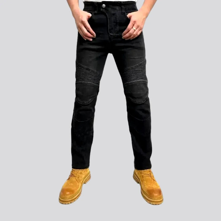 High Rise Motorcycle Men's Jeans | Jeans4you.shop