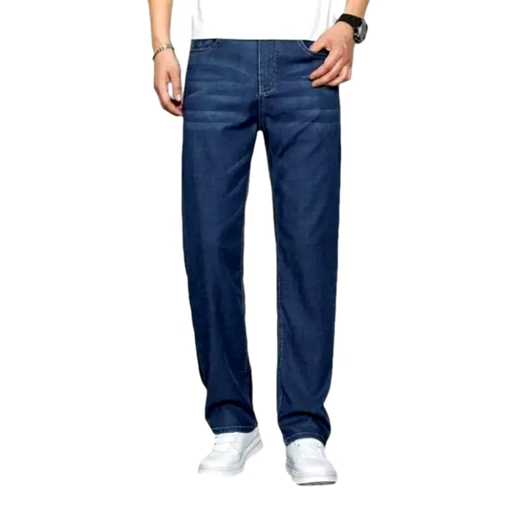 High-waist men's lyocell jeans