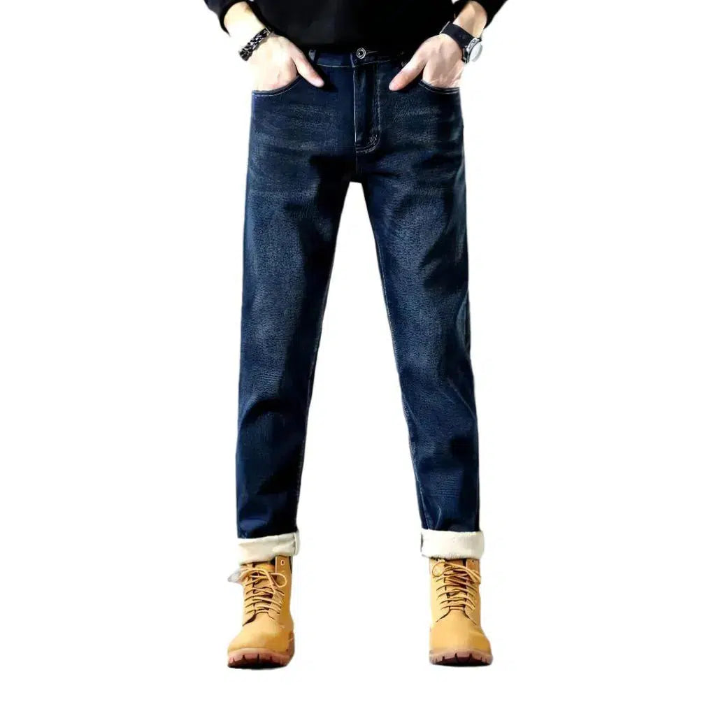 Insulated men's street jeans