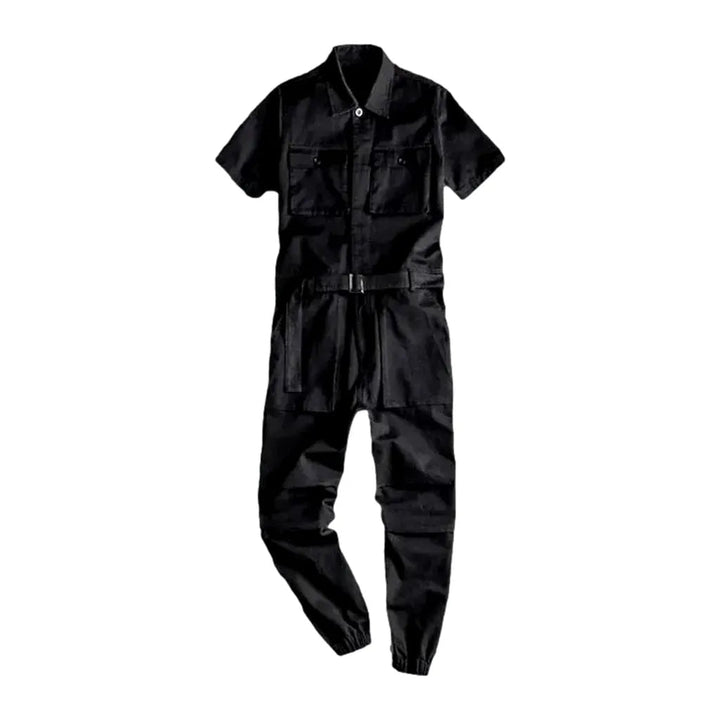 Jean Jumper Overall for Men - Black