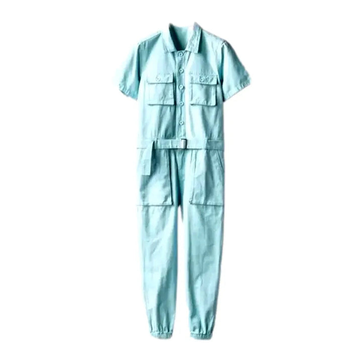 Jean Jumper Overall for Men - Light Blue