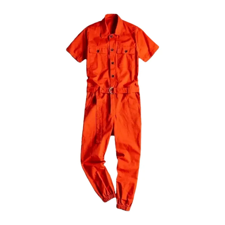 Jean Jumper Overall for Men - Orange