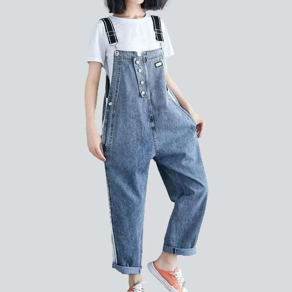 Loose fit women's denim dungaree | Jeans4you.shop