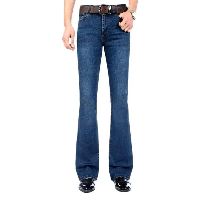 Low-waist men's street jeans