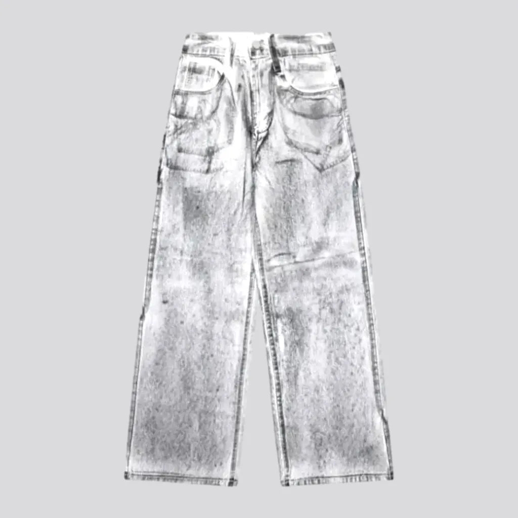 Medium Rise Painted Men's Jeans | Jeans4you.shop