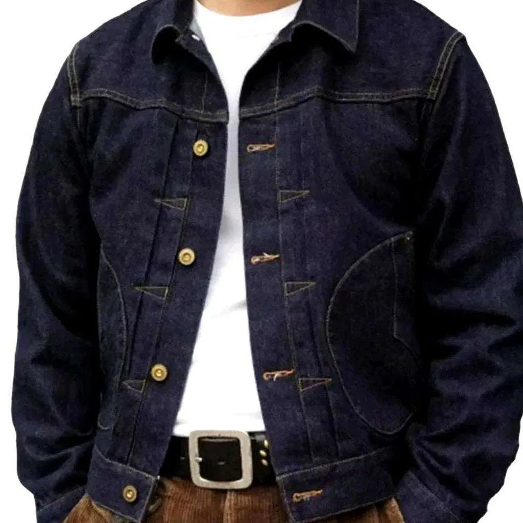 Men's raw selvedge jean jacket