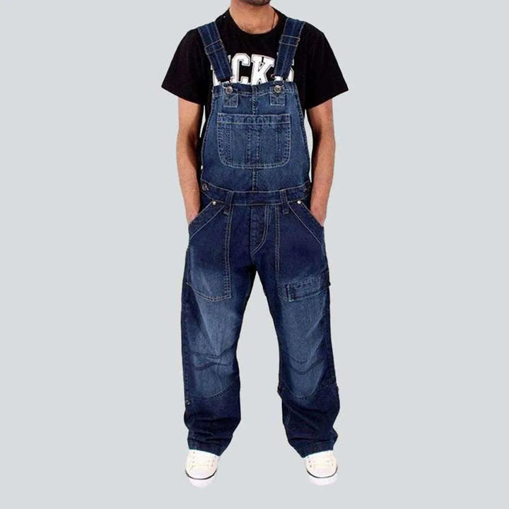 Men's stonewashed jean overall | Jeans4you.shop