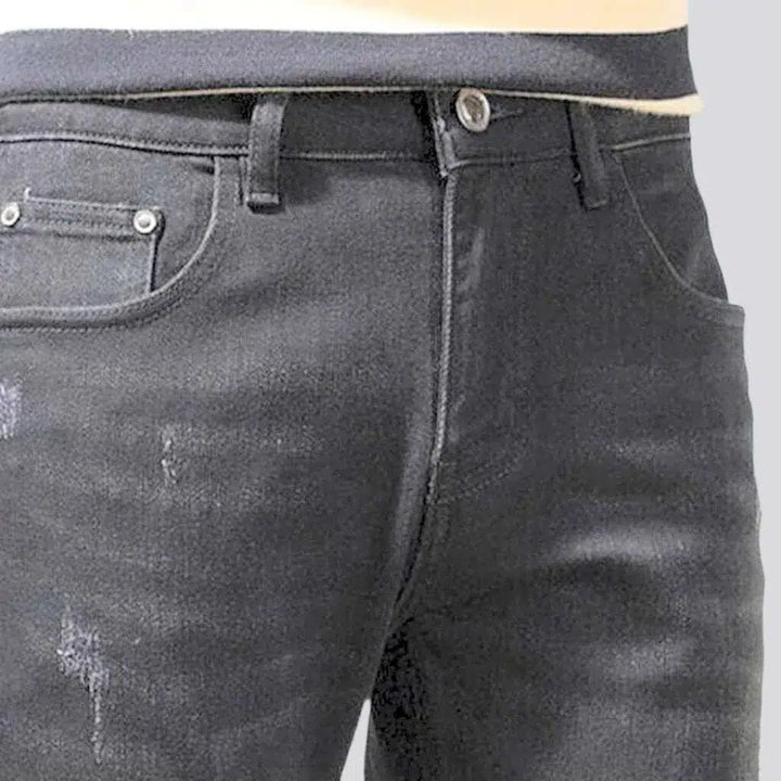 Monochrome men's skinny jeans