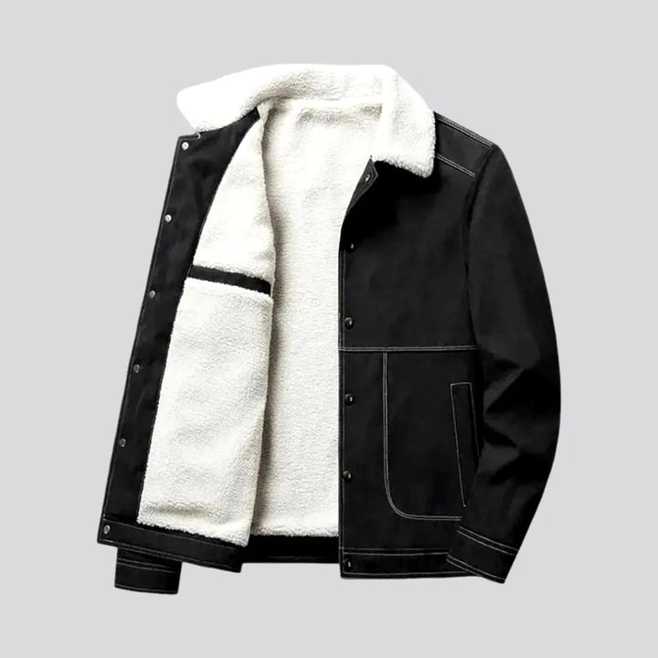 Monochrome Regular Fit Jeans Coat for Men | Jeans4you.shop