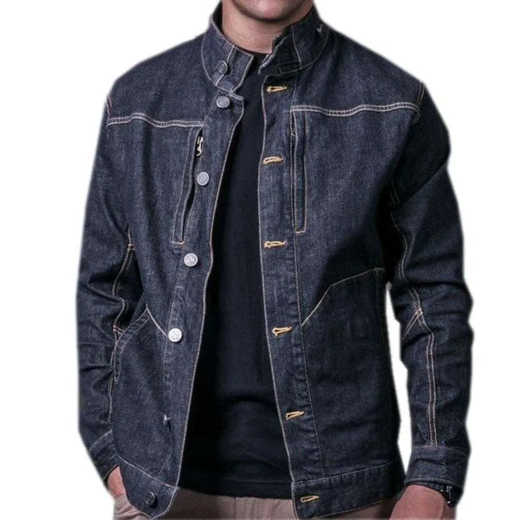 Motorcycle men's casual denim jacket