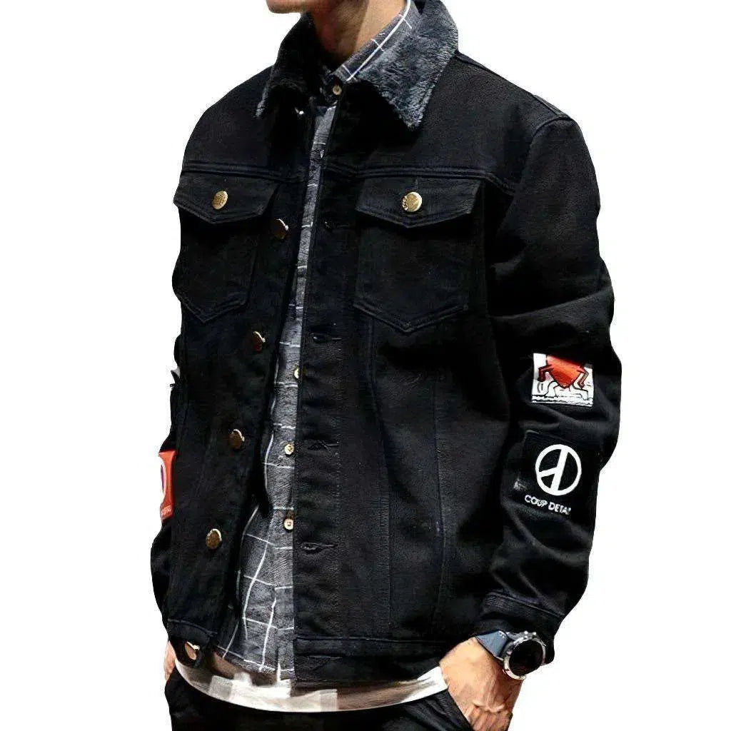 Number 8 trucker denim jacket
 for men